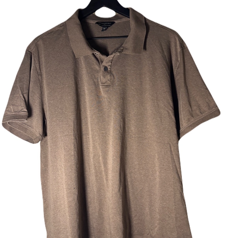Banana Republic Brown Polo Shirt Classic Knit